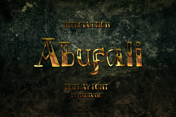 Abufali: A Playful Display Font for Digital Branding