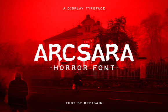 Arcsara: A Spooky Display Font for Editorial Projects