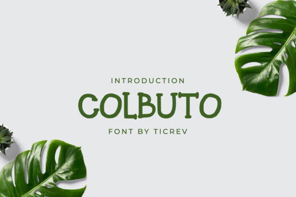 Colbuto: A Display Font That Elevates Handmade Creations