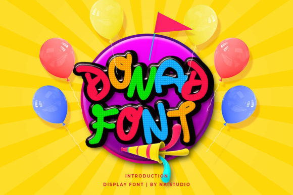 Donad: A Playful Display Font for Digital Creativity