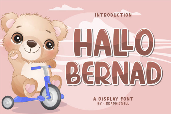 Hallo Bernad: A Stylish Display Font for Campaign Creatives