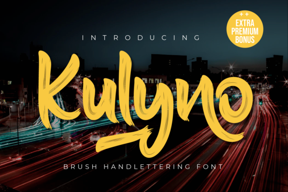 Kulyno: A Flowing Display Font for Creative Makers