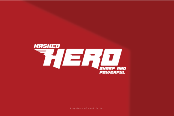 Masked Hero: A Bold Display Font for Creative Branding