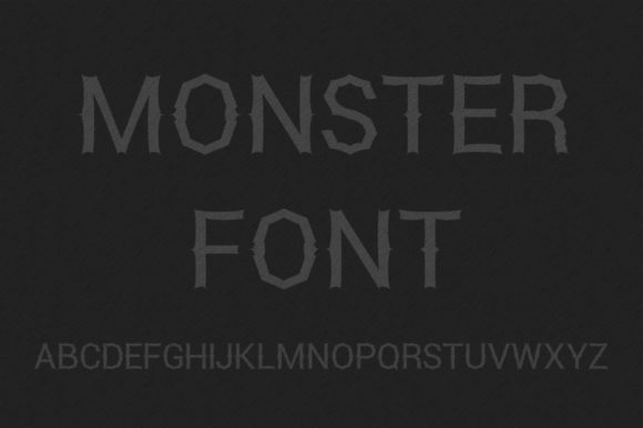 Monster Font with Black Background for Professional Branding