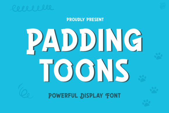 Padding Toons: A Playful Font for Polished Branding