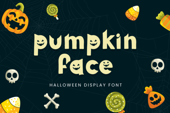 Pumpkin Face: A Spooky Display Font for Halloween Creativity