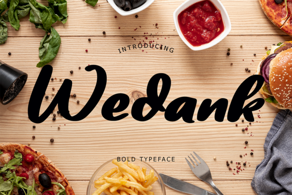 Wedank: A Bold Display Font for Digital Branding